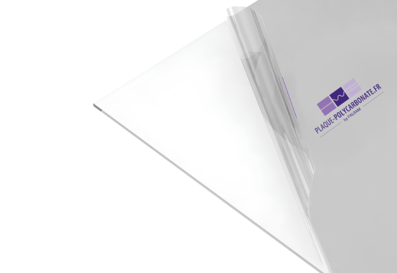 polycarbonate compact transparent anti-uv deux faces