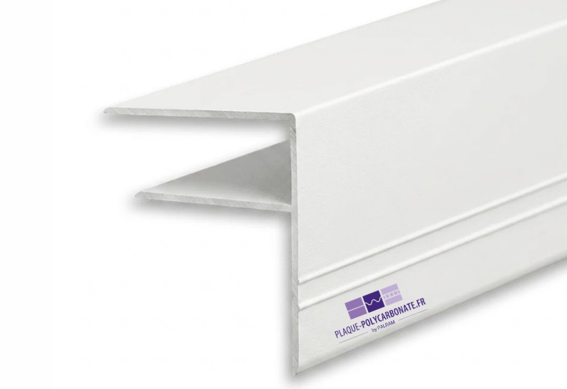 profil de bord en aluminium blanc