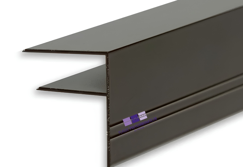 profil de bord en aluminium marron