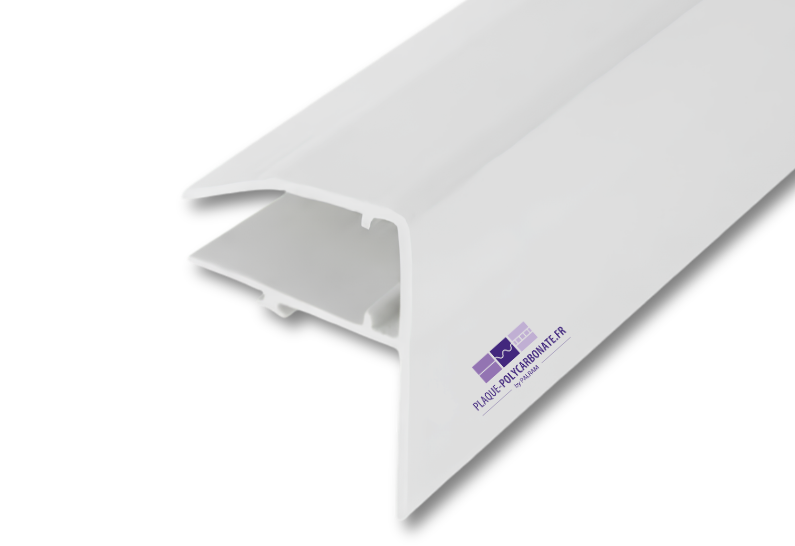 profil F en pvc blanc