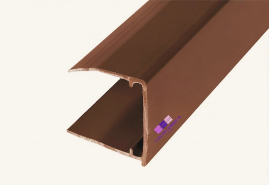 profil U pvc marron pour fermeture des alvéoles