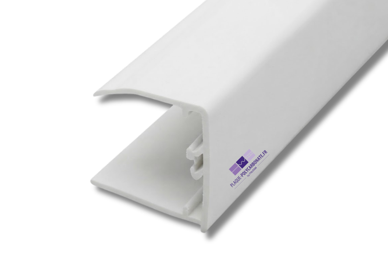 profil U en pvc blanc