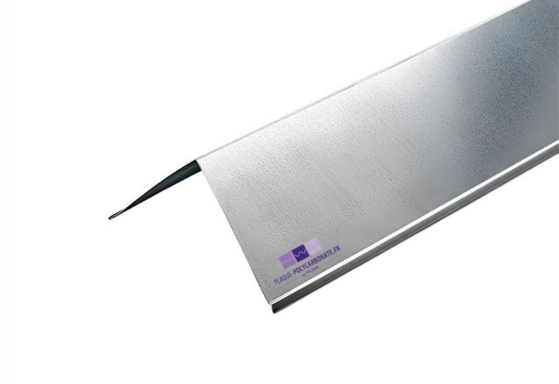 Faîtière simple 130° en acier galvanisé