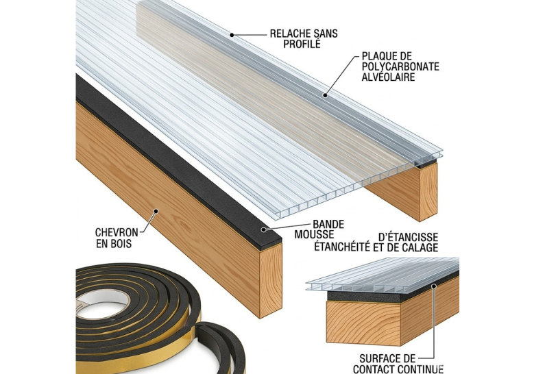 Mousse d’étanchéité et de calage autocollante noire – 10mm × 10m - Image 2