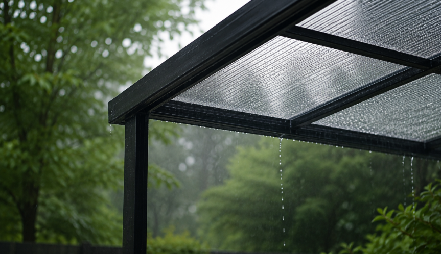 PERGOLA SOUS LA PLUIE
