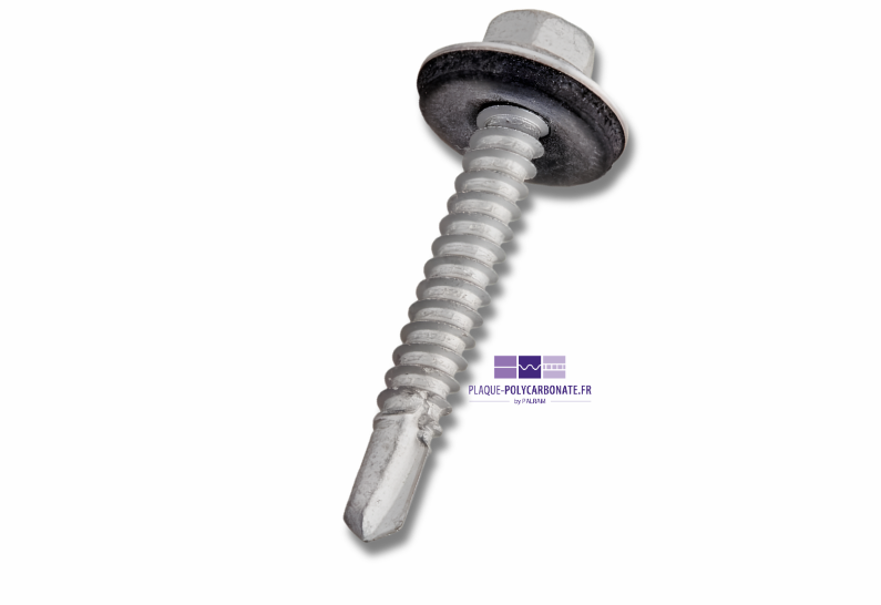 Vis auto-perceuse avec rondelle d’étanchéité – 6,35 × 50 mm – 150 pièces